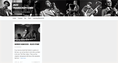 Desktop Screenshot of jazztranscriptions.co.uk