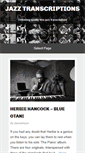 Mobile Screenshot of jazztranscriptions.co.uk