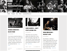 Tablet Screenshot of jazztranscriptions.co.uk